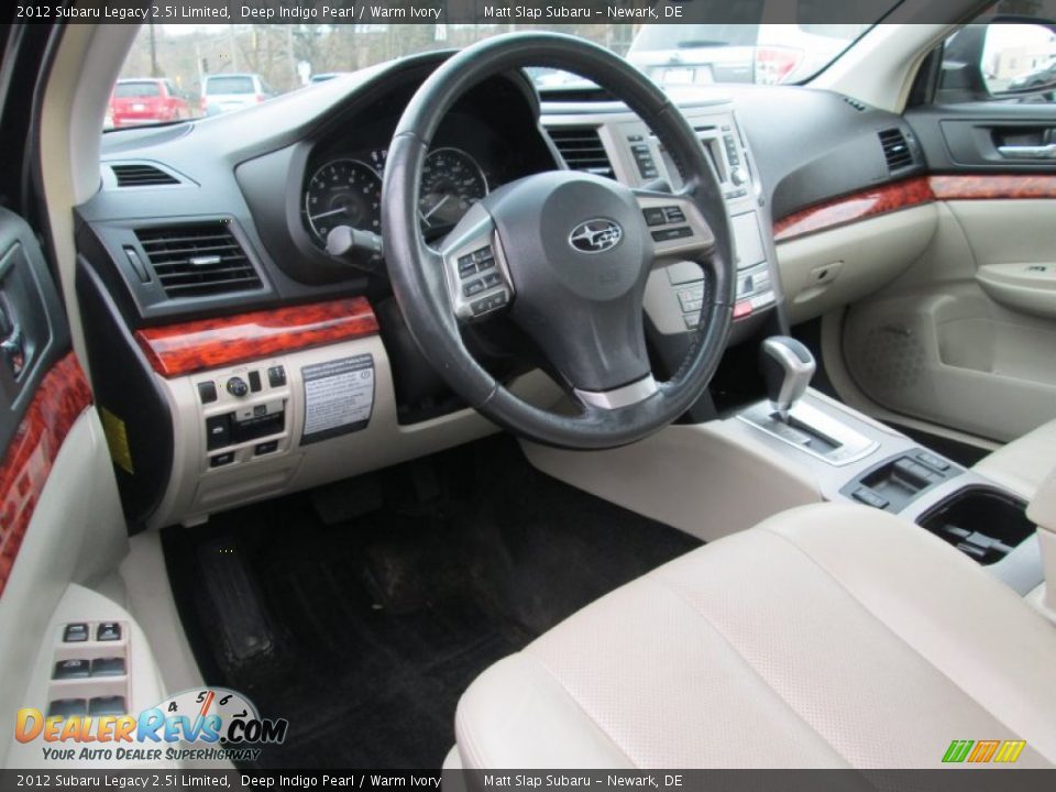 2012 Subaru Legacy 2.5i Limited Deep Indigo Pearl / Warm Ivory Photo #10