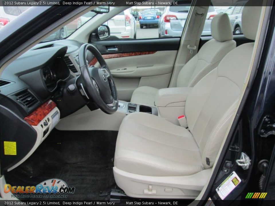 2012 Subaru Legacy 2.5i Limited Deep Indigo Pearl / Warm Ivory Photo #11