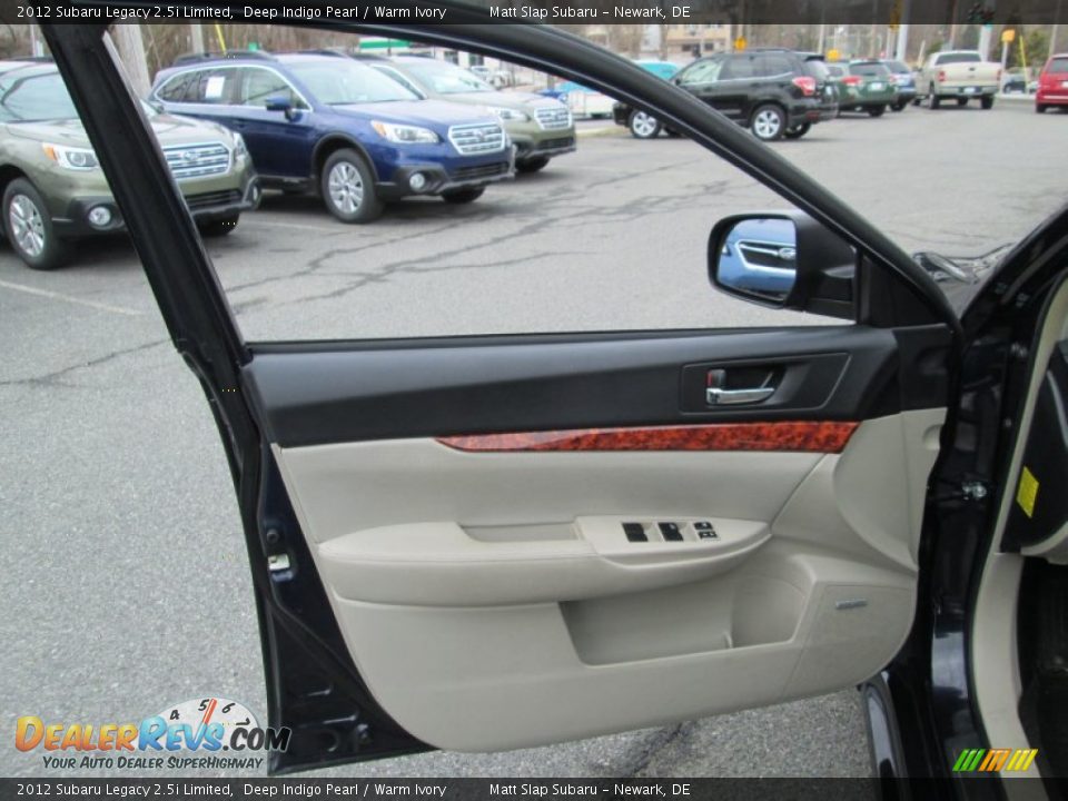 2012 Subaru Legacy 2.5i Limited Deep Indigo Pearl / Warm Ivory Photo #12