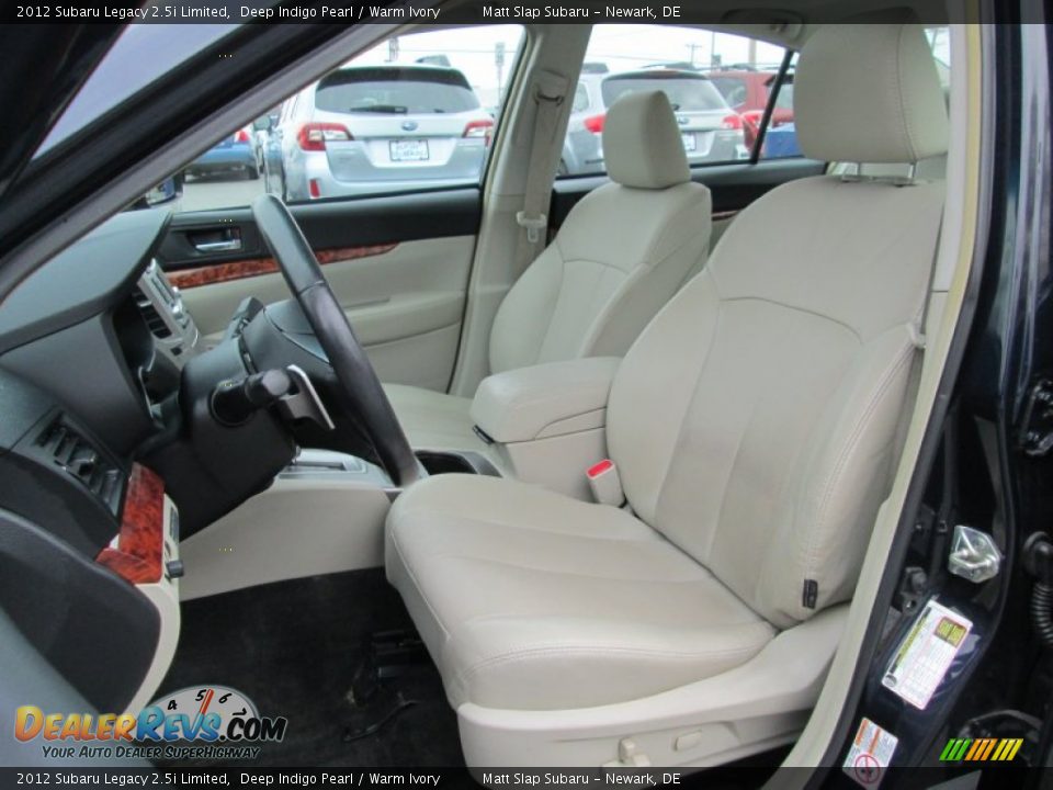 2012 Subaru Legacy 2.5i Limited Deep Indigo Pearl / Warm Ivory Photo #14