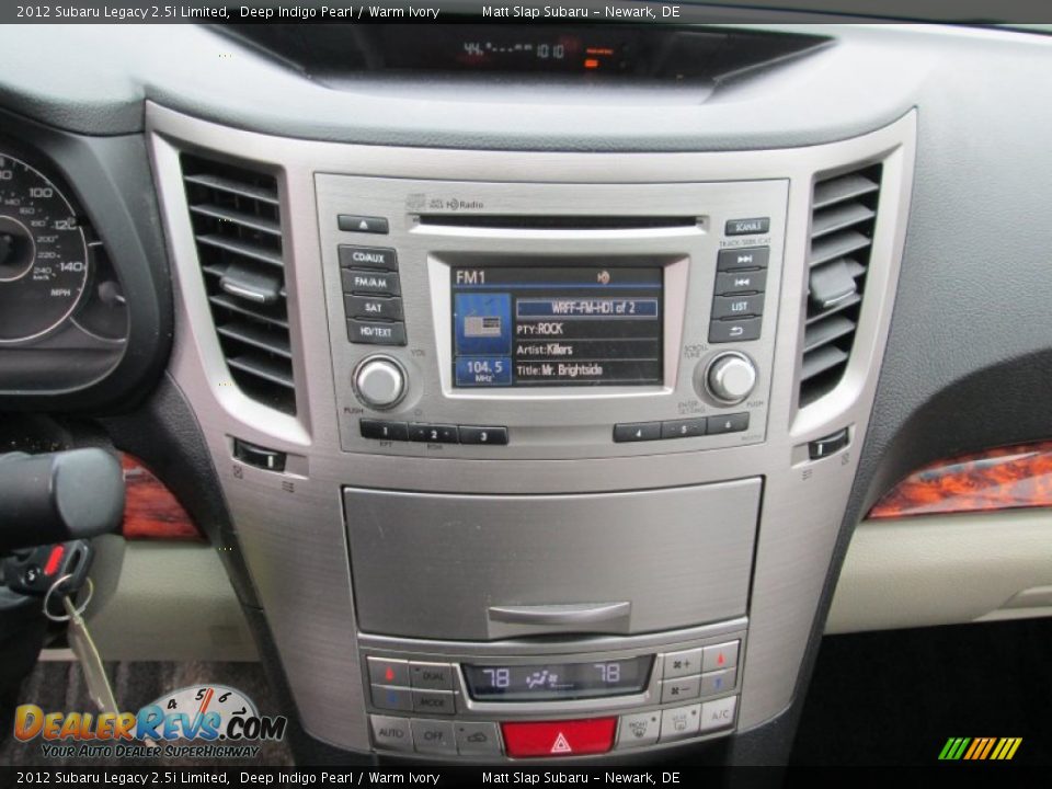 2012 Subaru Legacy 2.5i Limited Deep Indigo Pearl / Warm Ivory Photo #26