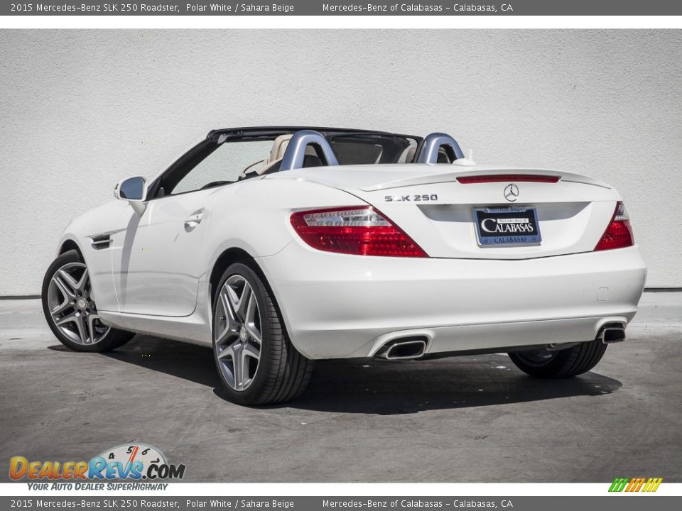 2015 Mercedes-Benz SLK 250 Roadster Polar White / Sahara Beige Photo #2