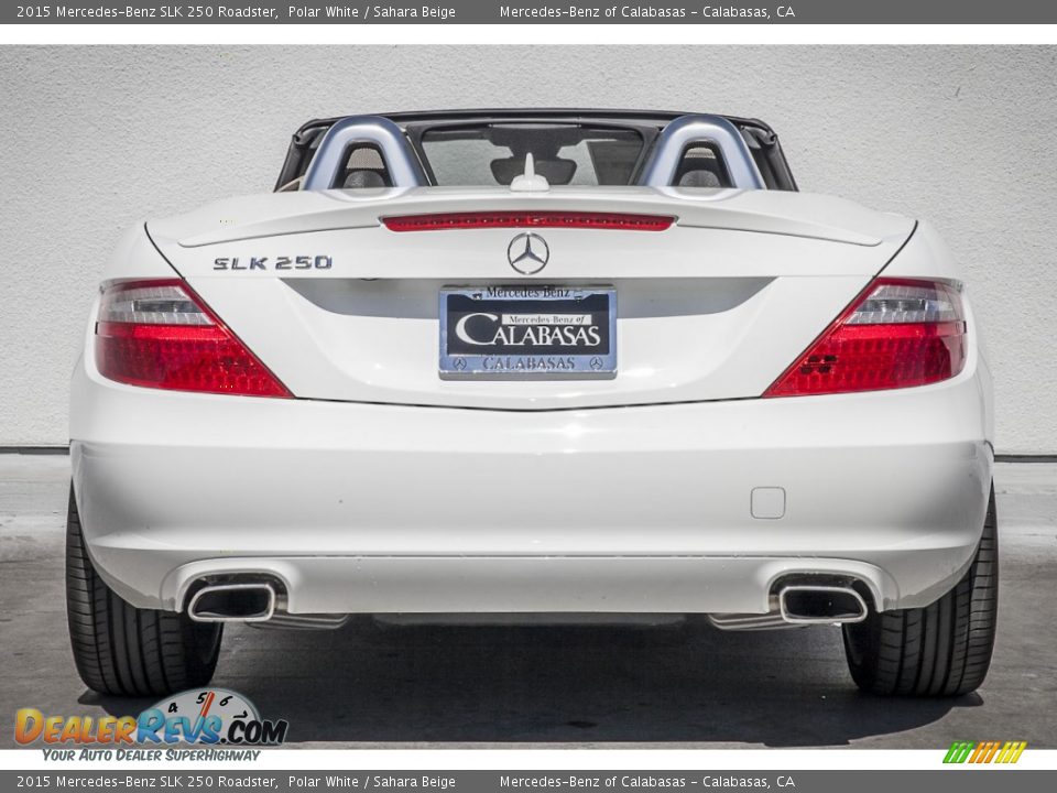 2015 Mercedes-Benz SLK 250 Roadster Polar White / Sahara Beige Photo #3