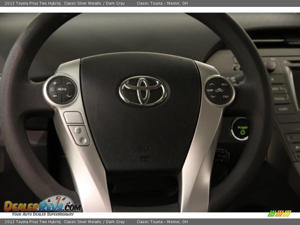 2013 Toyota Prius Two Hybrid Classic Silver Metallic / Dark Gray Photo #7