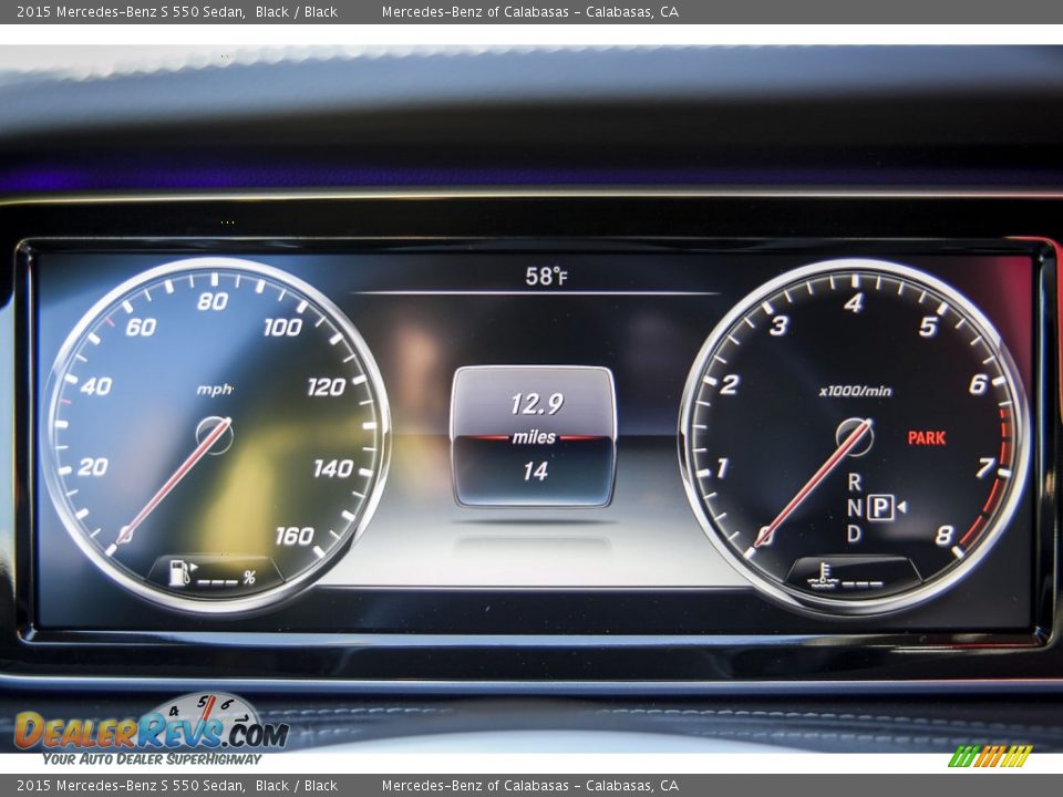 2015 Mercedes-Benz S 550 Sedan Black / Black Photo #6