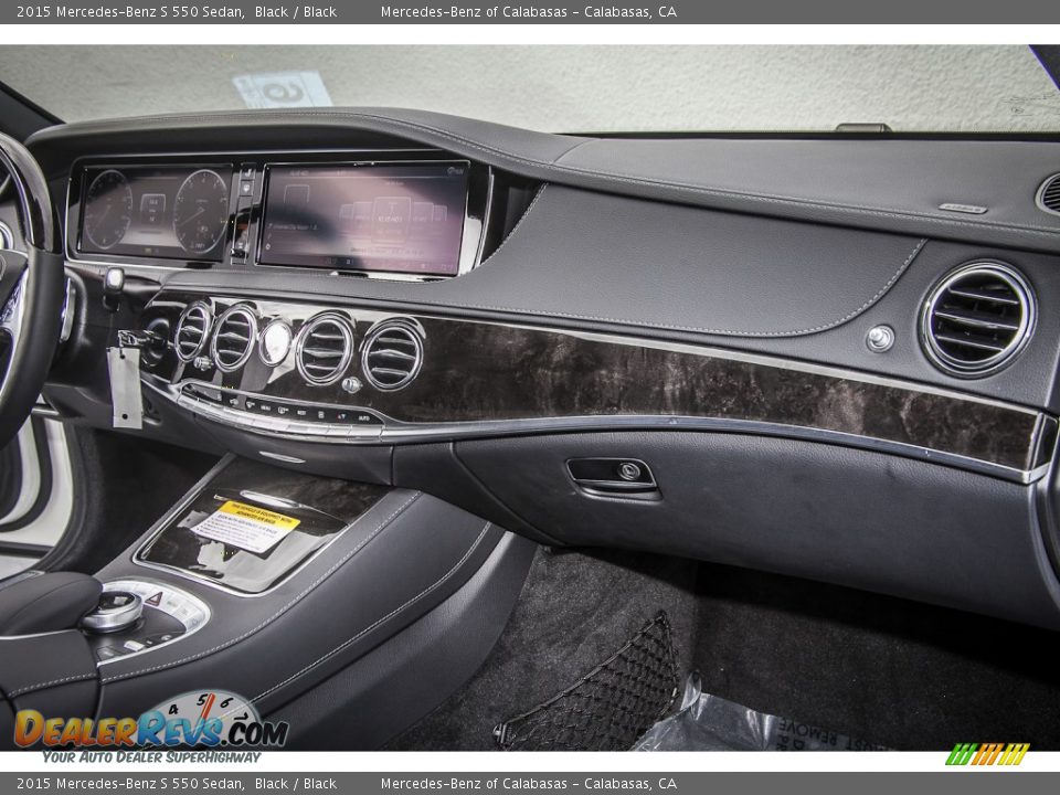 2015 Mercedes-Benz S 550 Sedan Black / Black Photo #8