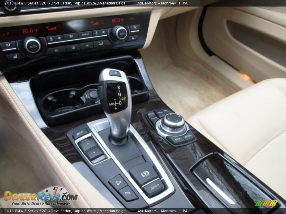 2013 BMW 5 Series 528i xDrive Sedan Alpine White / Venetian Beige Photo #16