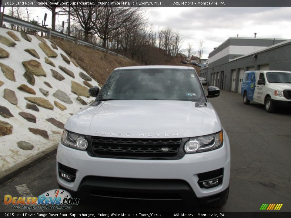 2015 Land Rover Range Rover Sport Supercharged Yulong White Metallic / Ebony/Cirrus Photo #8