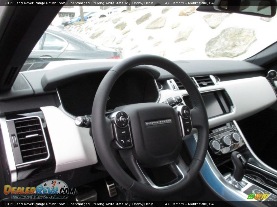 2015 Land Rover Range Rover Sport Supercharged Yulong White Metallic / Ebony/Cirrus Photo #14
