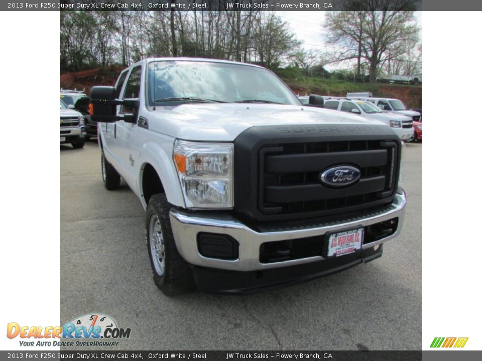 2013 Ford F250 Super Duty XL Crew Cab 4x4 Oxford White / Steel Photo #4