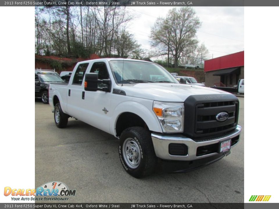 2013 Ford F250 Super Duty XL Crew Cab 4x4 Oxford White / Steel Photo #5