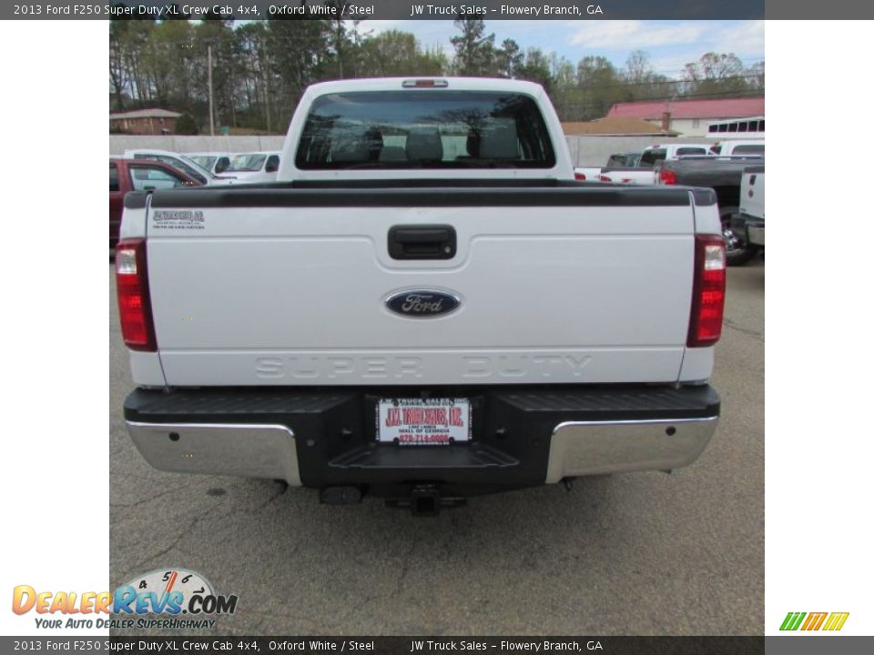 2013 Ford F250 Super Duty XL Crew Cab 4x4 Oxford White / Steel Photo #8