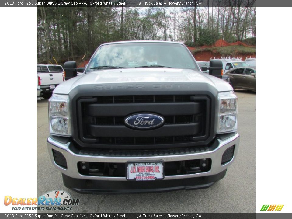 2013 Ford F250 Super Duty XL Crew Cab 4x4 Oxford White / Steel Photo #11
