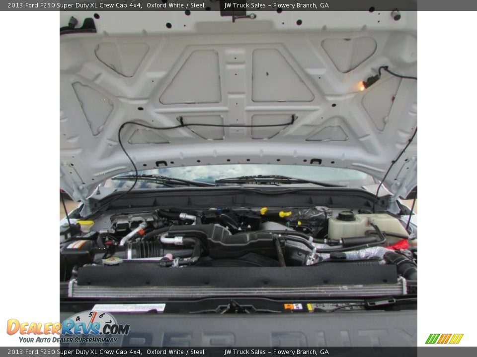 2013 Ford F250 Super Duty XL Crew Cab 4x4 Oxford White / Steel Photo #12