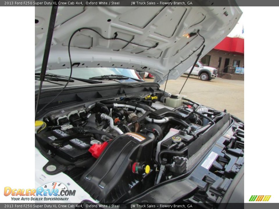 2013 Ford F250 Super Duty XL Crew Cab 4x4 Oxford White / Steel Photo #13