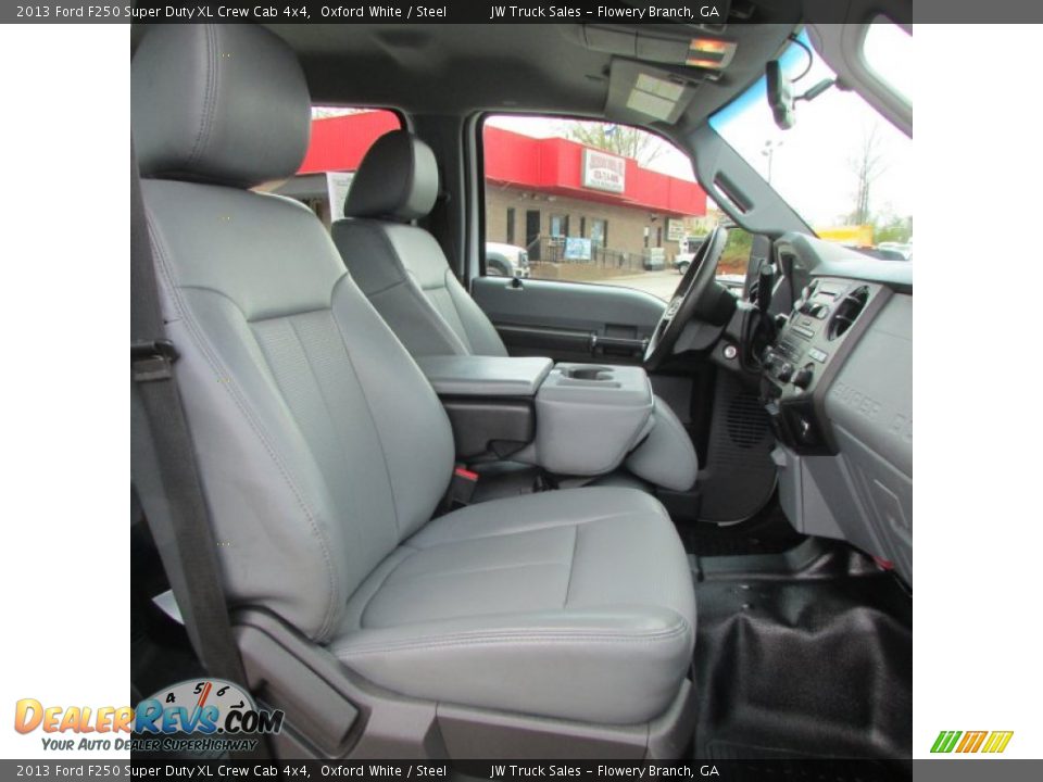 2013 Ford F250 Super Duty XL Crew Cab 4x4 Oxford White / Steel Photo #18