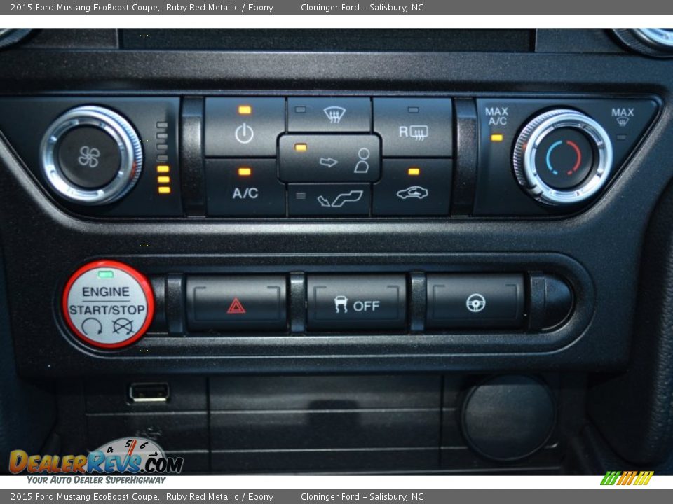 Controls of 2015 Ford Mustang EcoBoost Coupe Photo #14