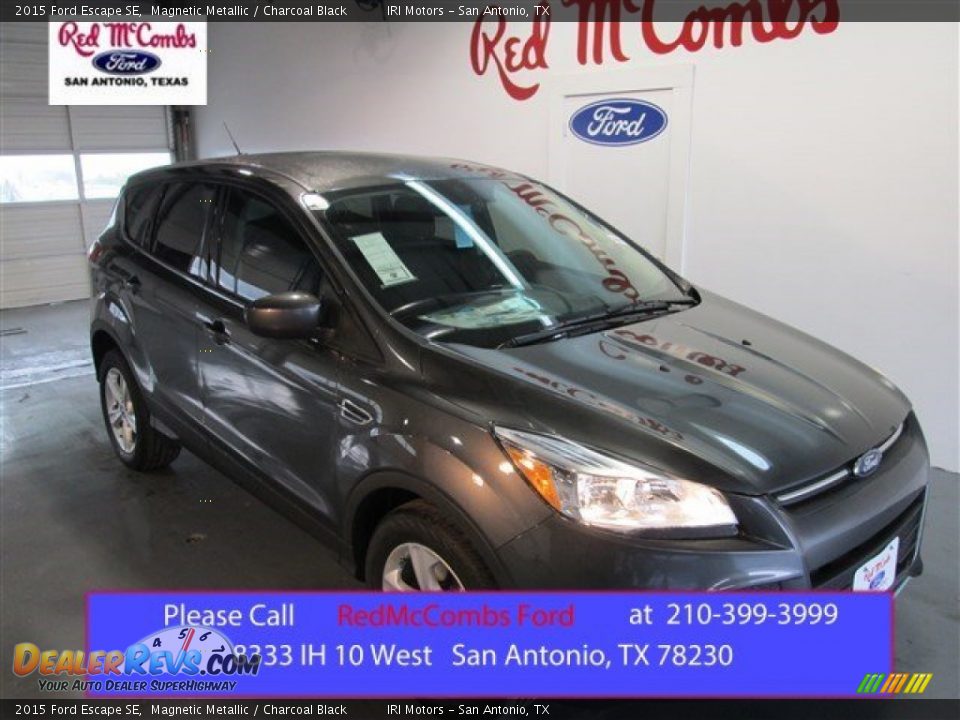 2015 Ford Escape SE Magnetic Metallic / Charcoal Black Photo #1