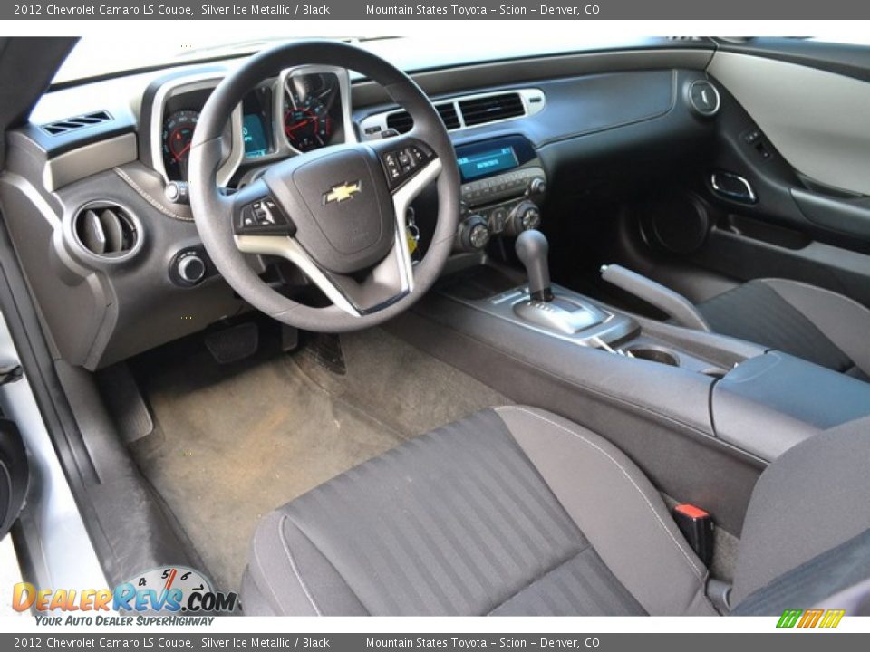 Black Interior - 2012 Chevrolet Camaro LS Coupe Photo #5