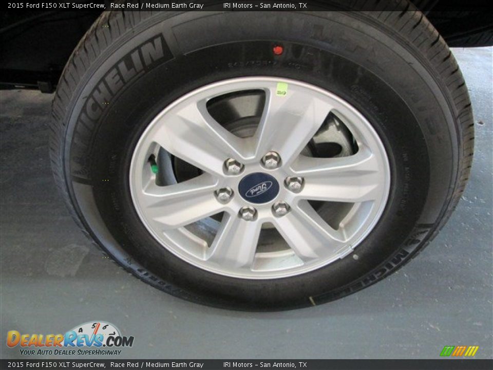 2015 Ford F150 XLT SuperCrew Race Red / Medium Earth Gray Photo #5