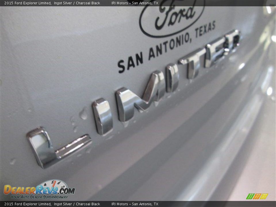 2015 Ford Explorer Limited Ingot Silver / Charcoal Black Photo #7