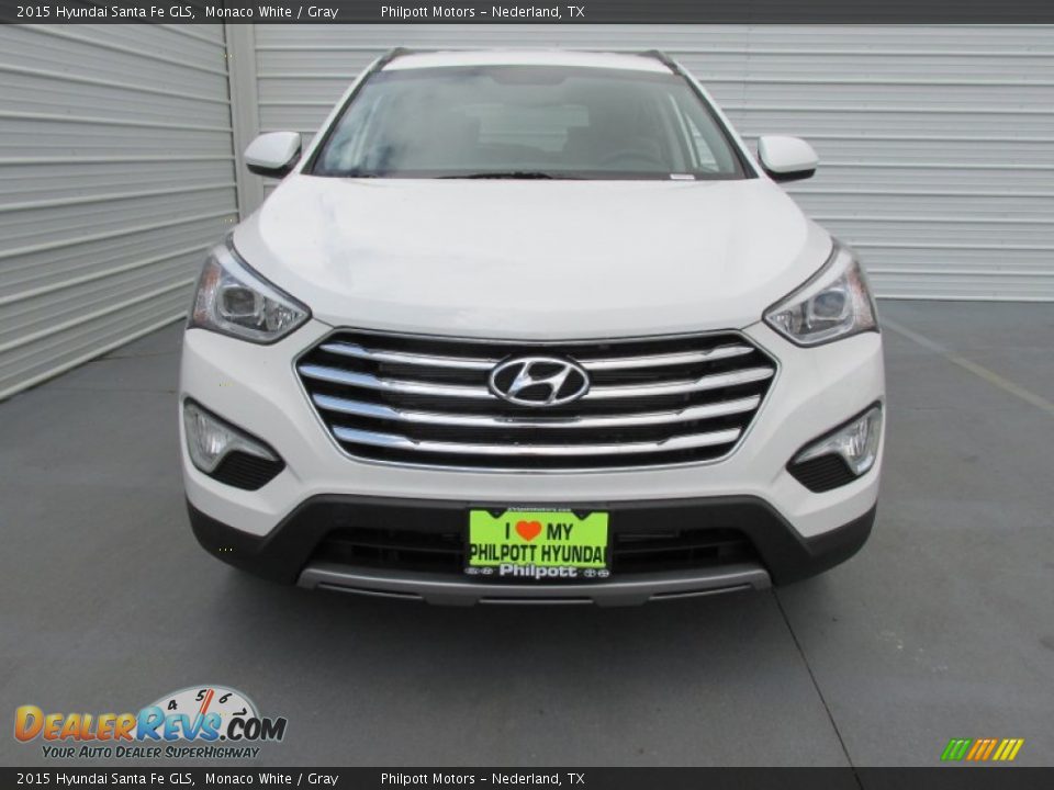 2015 Hyundai Santa Fe GLS Monaco White / Gray Photo #8