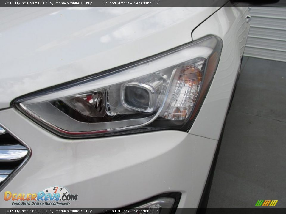 2015 Hyundai Santa Fe GLS Monaco White / Gray Photo #9