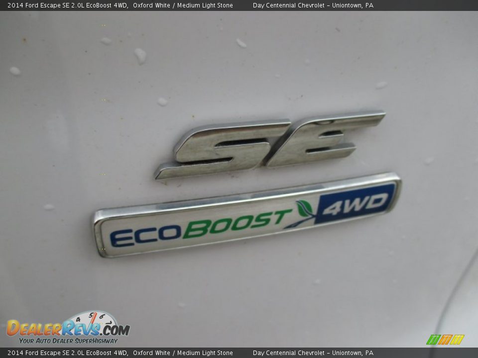 2014 Ford Escape SE 2.0L EcoBoost 4WD Oxford White / Medium Light Stone Photo #6