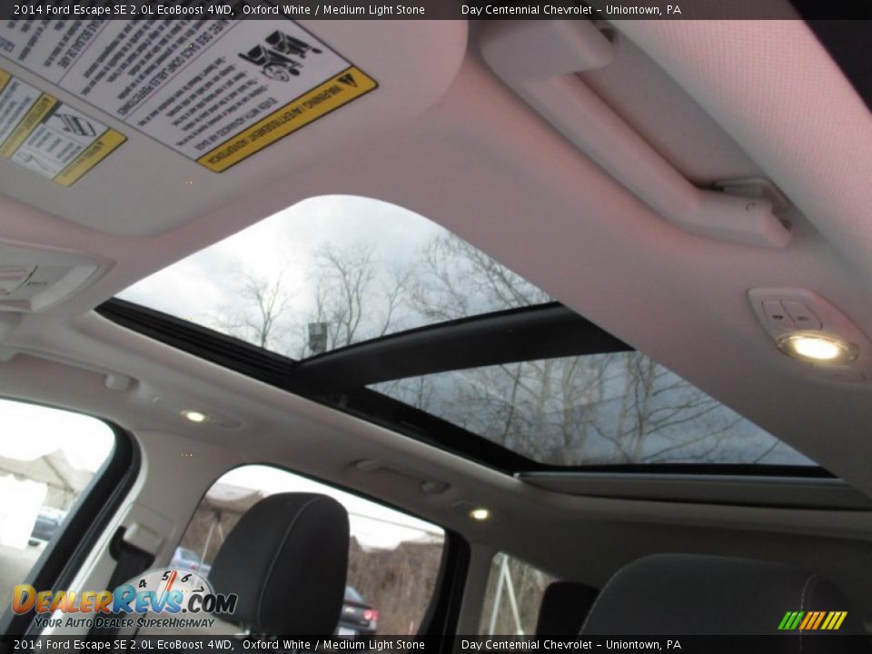 2014 Ford Escape SE 2.0L EcoBoost 4WD Oxford White / Medium Light Stone Photo #20