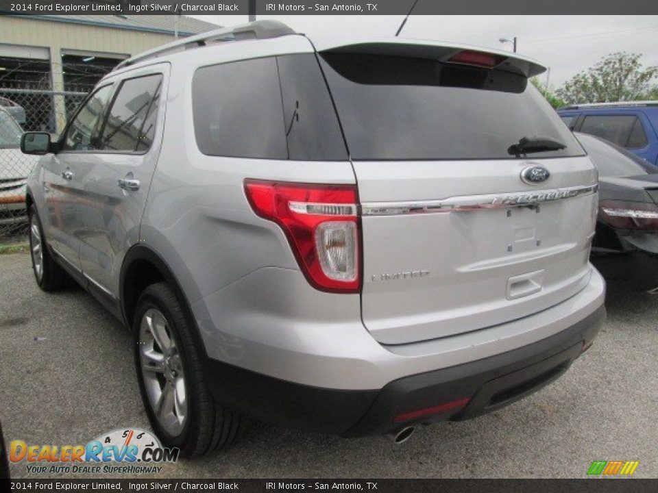 2014 Ford Explorer Limited Ingot Silver / Charcoal Black Photo #7
