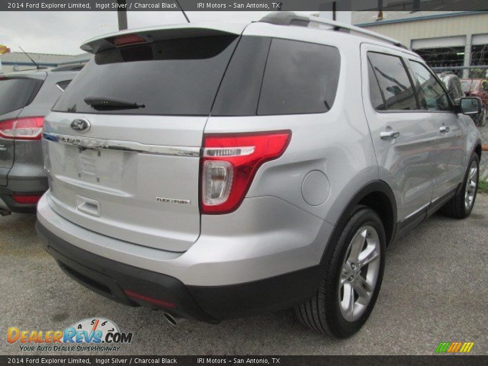 2014 Ford Explorer Limited Ingot Silver / Charcoal Black Photo #8