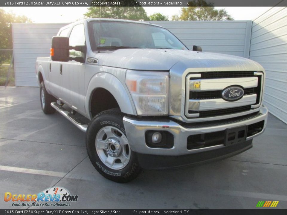 2015 Ford F250 Super Duty XLT Crew Cab 4x4 Ingot Silver / Steel Photo #1