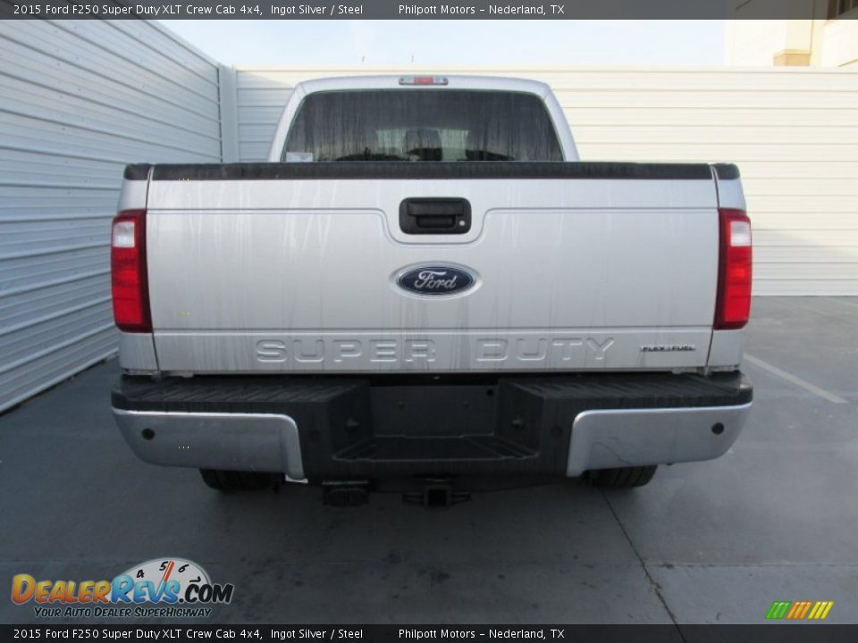 2015 Ford F250 Super Duty XLT Crew Cab 4x4 Ingot Silver / Steel Photo #5