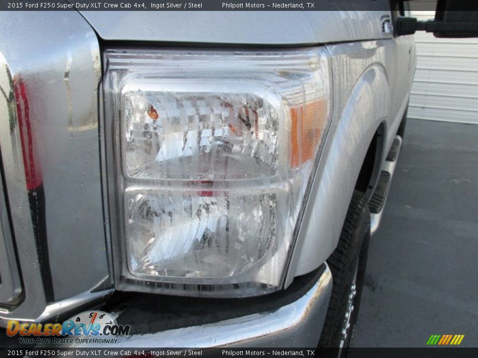 2015 Ford F250 Super Duty XLT Crew Cab 4x4 Ingot Silver / Steel Photo #9