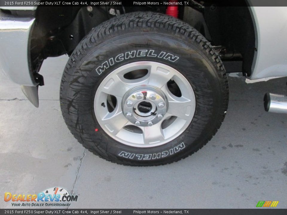2015 Ford F250 Super Duty XLT Crew Cab 4x4 Ingot Silver / Steel Photo #11