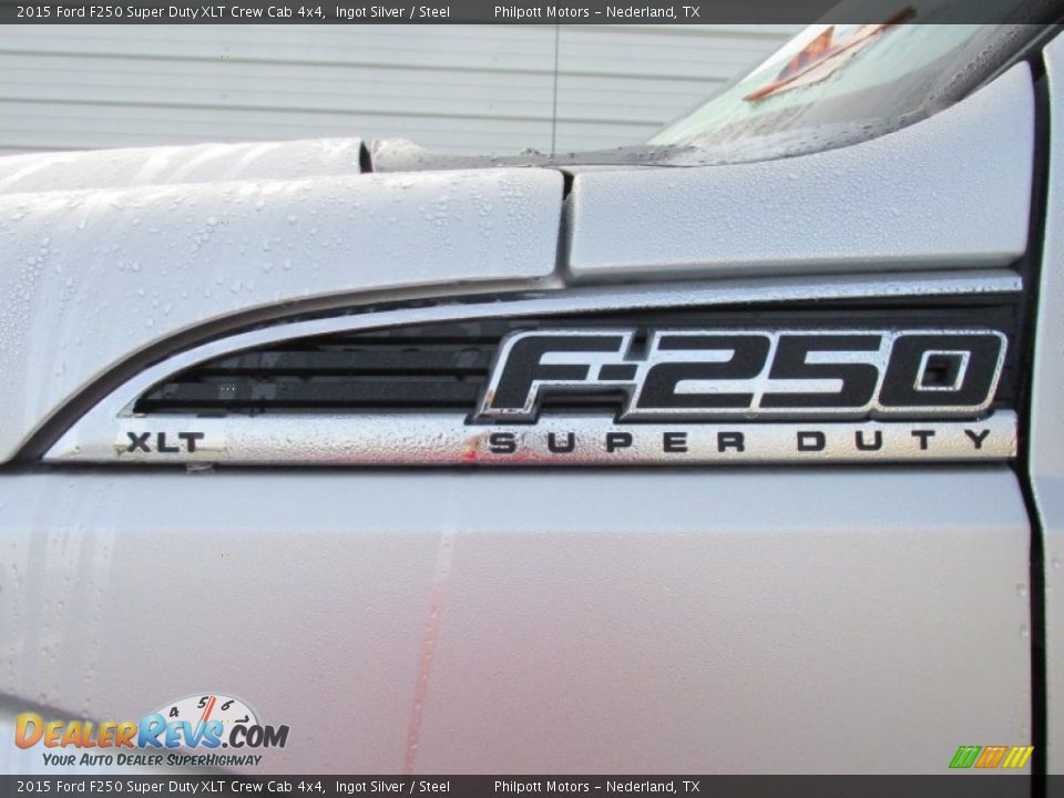 2015 Ford F250 Super Duty XLT Crew Cab 4x4 Ingot Silver / Steel Photo #14