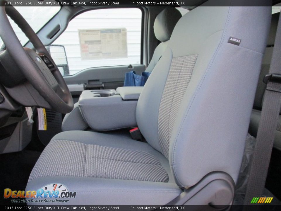 2015 Ford F250 Super Duty XLT Crew Cab 4x4 Ingot Silver / Steel Photo #25