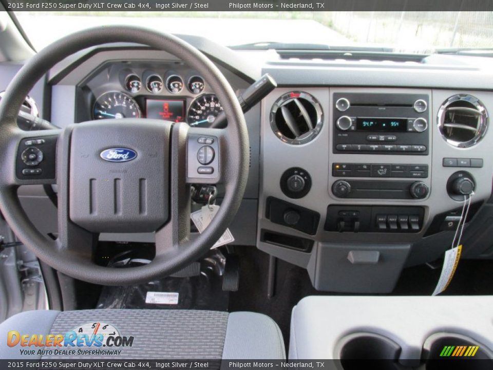 2015 Ford F250 Super Duty XLT Crew Cab 4x4 Ingot Silver / Steel Photo #27