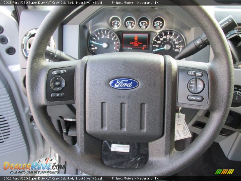 2015 Ford F250 Super Duty XLT Crew Cab 4x4 Ingot Silver / Steel Photo #34