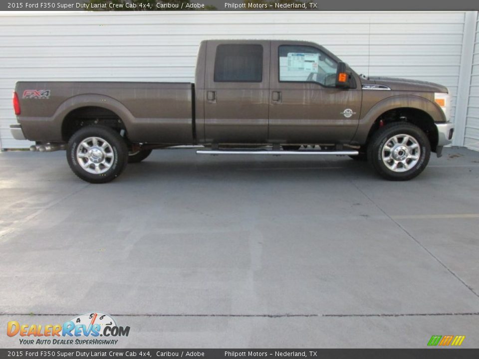 2015 Ford F350 Super Duty Lariat Crew Cab 4x4 Caribou / Adobe Photo #3