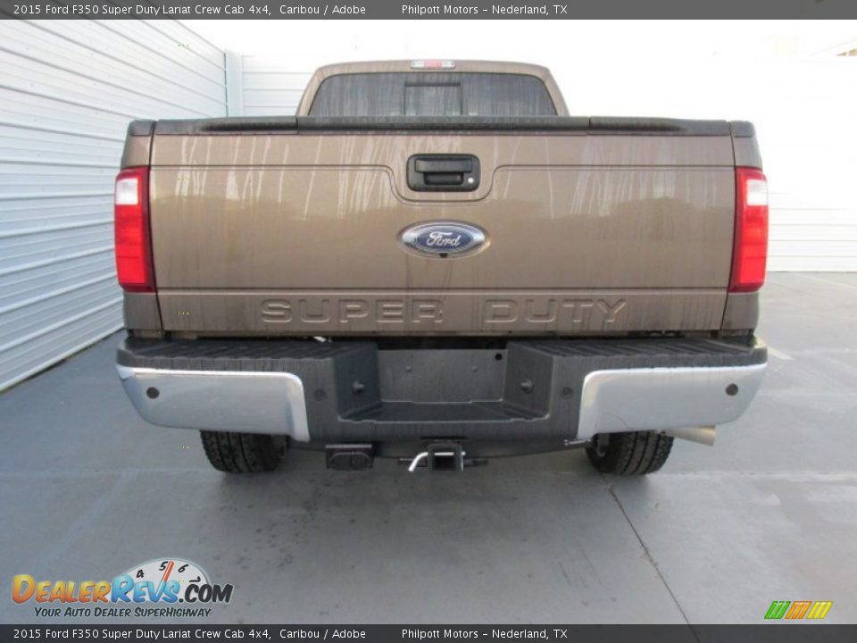 2015 Ford F350 Super Duty Lariat Crew Cab 4x4 Caribou / Adobe Photo #5