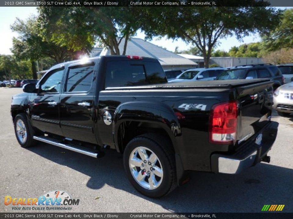 2013 GMC Sierra 1500 SLT Crew Cab 4x4 Onyx Black / Ebony Photo #3