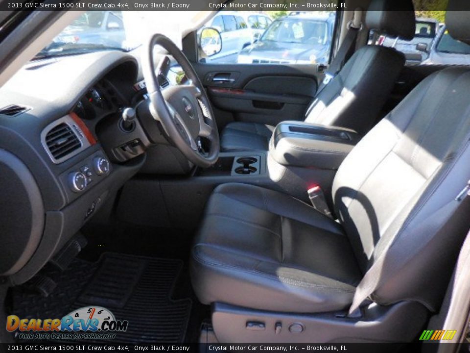2013 GMC Sierra 1500 SLT Crew Cab 4x4 Onyx Black / Ebony Photo #4