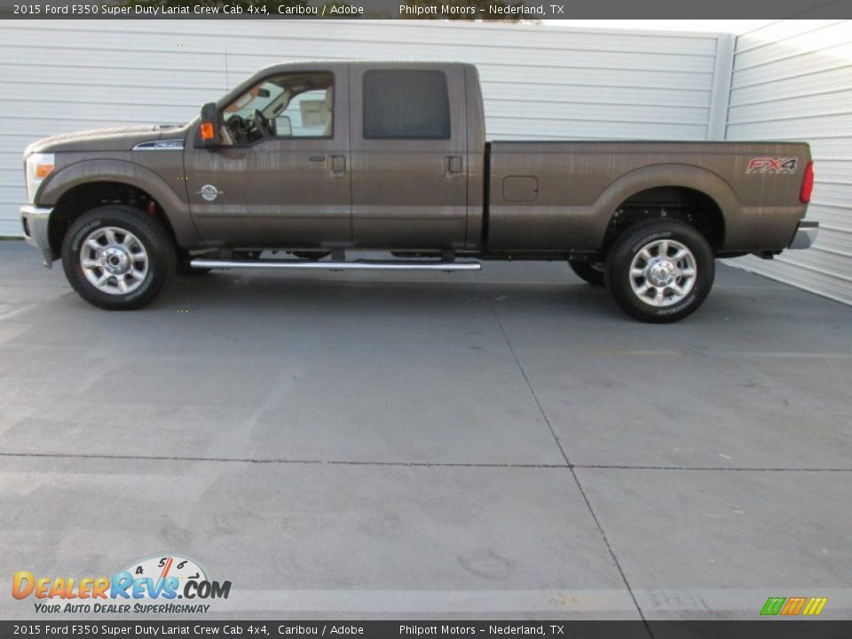 2015 Ford F350 Super Duty Lariat Crew Cab 4x4 Caribou / Adobe Photo #6