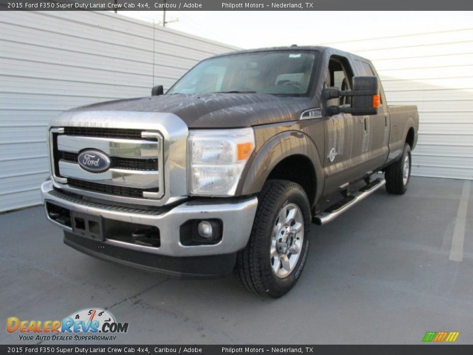 2015 Ford F350 Super Duty Lariat Crew Cab 4x4 Caribou / Adobe Photo #7