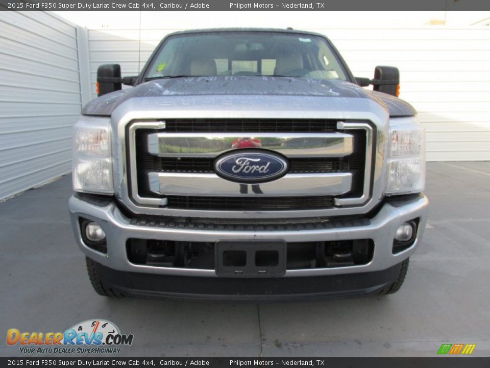 2015 Ford F350 Super Duty Lariat Crew Cab 4x4 Caribou / Adobe Photo #8