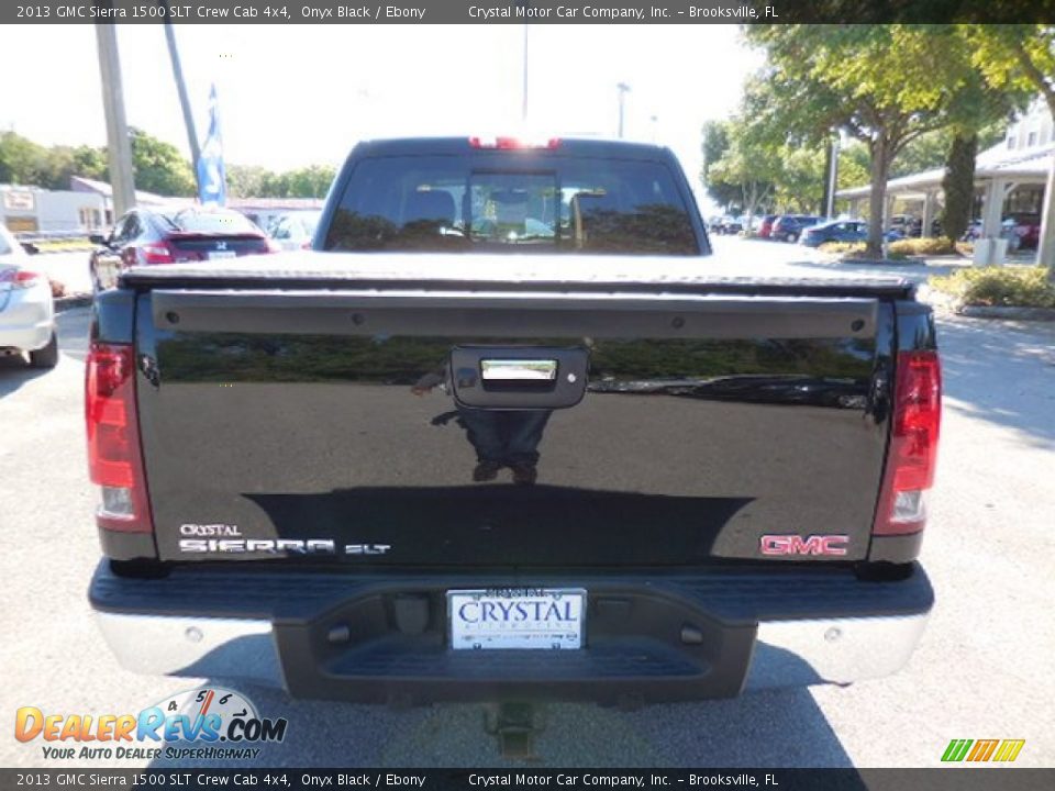 2013 GMC Sierra 1500 SLT Crew Cab 4x4 Onyx Black / Ebony Photo #7