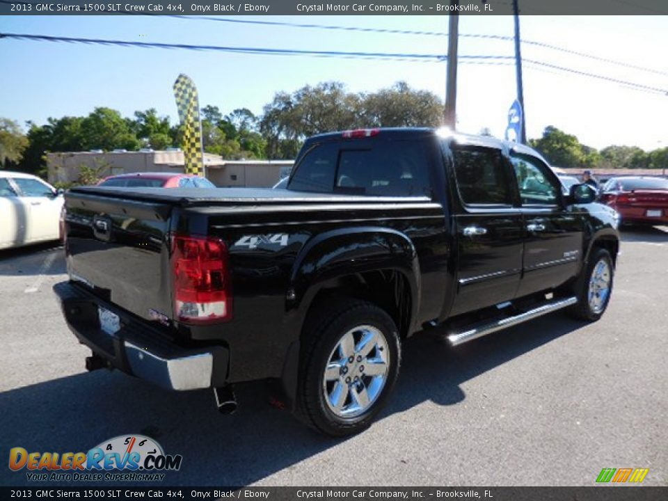 2013 GMC Sierra 1500 SLT Crew Cab 4x4 Onyx Black / Ebony Photo #8