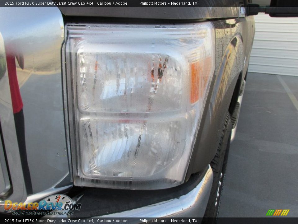 2015 Ford F350 Super Duty Lariat Crew Cab 4x4 Caribou / Adobe Photo #9