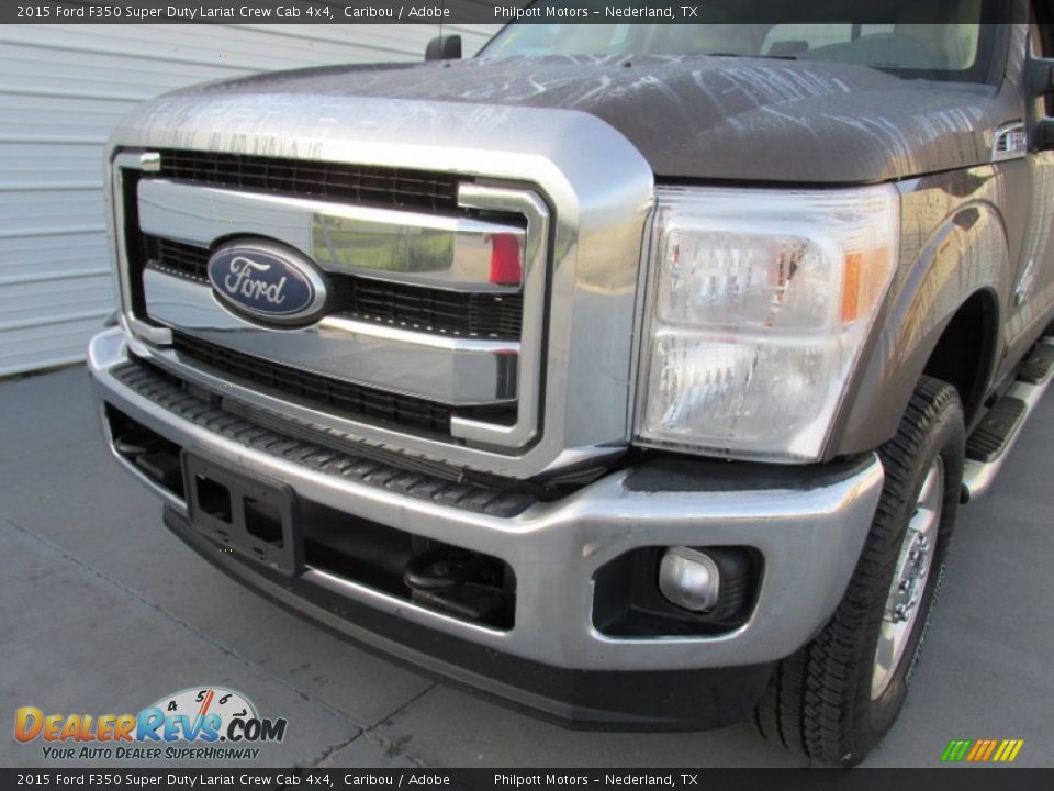 2015 Ford F350 Super Duty Lariat Crew Cab 4x4 Caribou / Adobe Photo #10